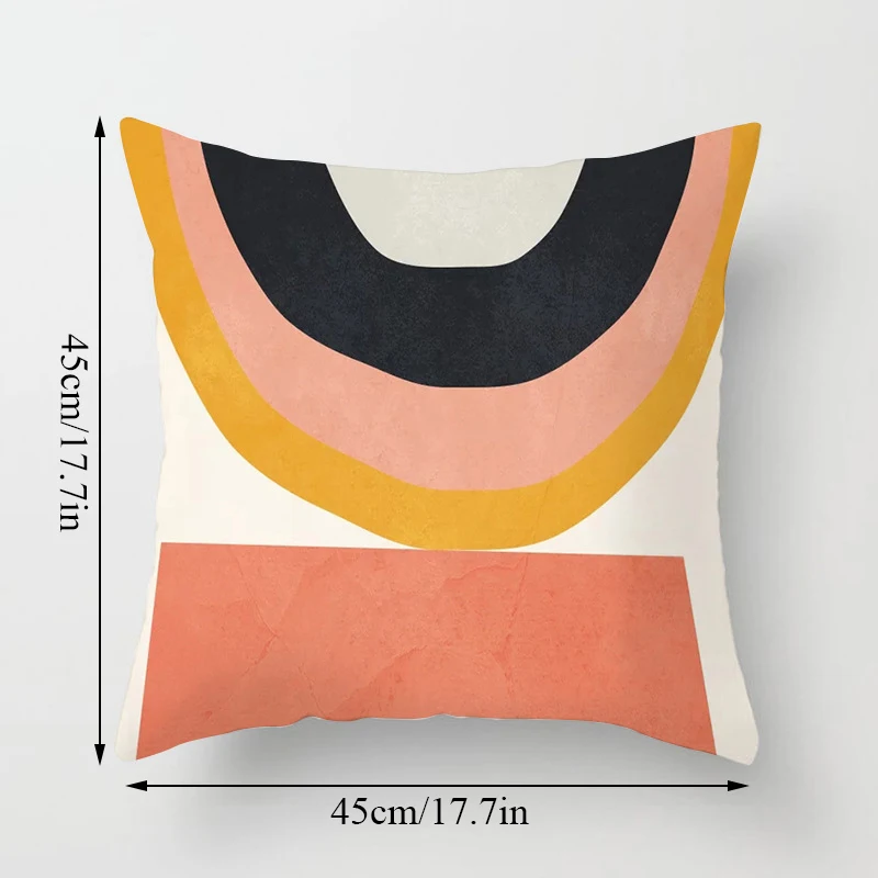 

Fashion Art Printing Cover Soft Pillowcases 45x 45cm Colorful Pillow Case Silk Satin Smooth Pillowcase Safety Friendly Supplies