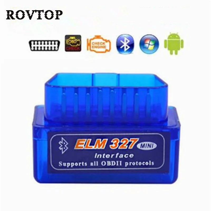 Автоматический мини сканер ELM327 Bluetooth OBD2 V2.1 автоматический сканер OBDII 2 Автомобильный ELM 327 Тестер диагностический инструмент для Android Windows Symbian