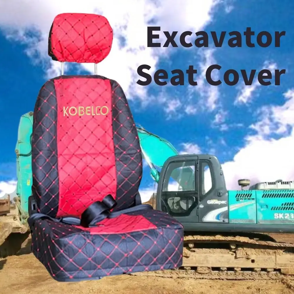 

Excavator Seat Cover for Caterpillar Hyundai Doosan Sany Komatsu Hiachi Kato Kobelco Seat Saddle Cushion Excavator Decoration