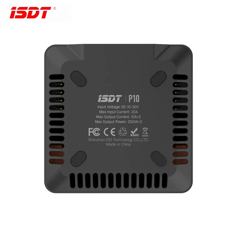 

ISDT P10 250WX2 10AX2 DC Dual Channel Smart Charger Discharger For Lilon LiPo LiHV NiMH Pb RC Models