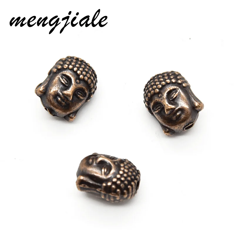 

10pcs Six Color Buddha Head Spacer Loose Beads Zinc Alloy Metal Charms For DIY Bracelet Jewelry Accessories Making 11*9mm