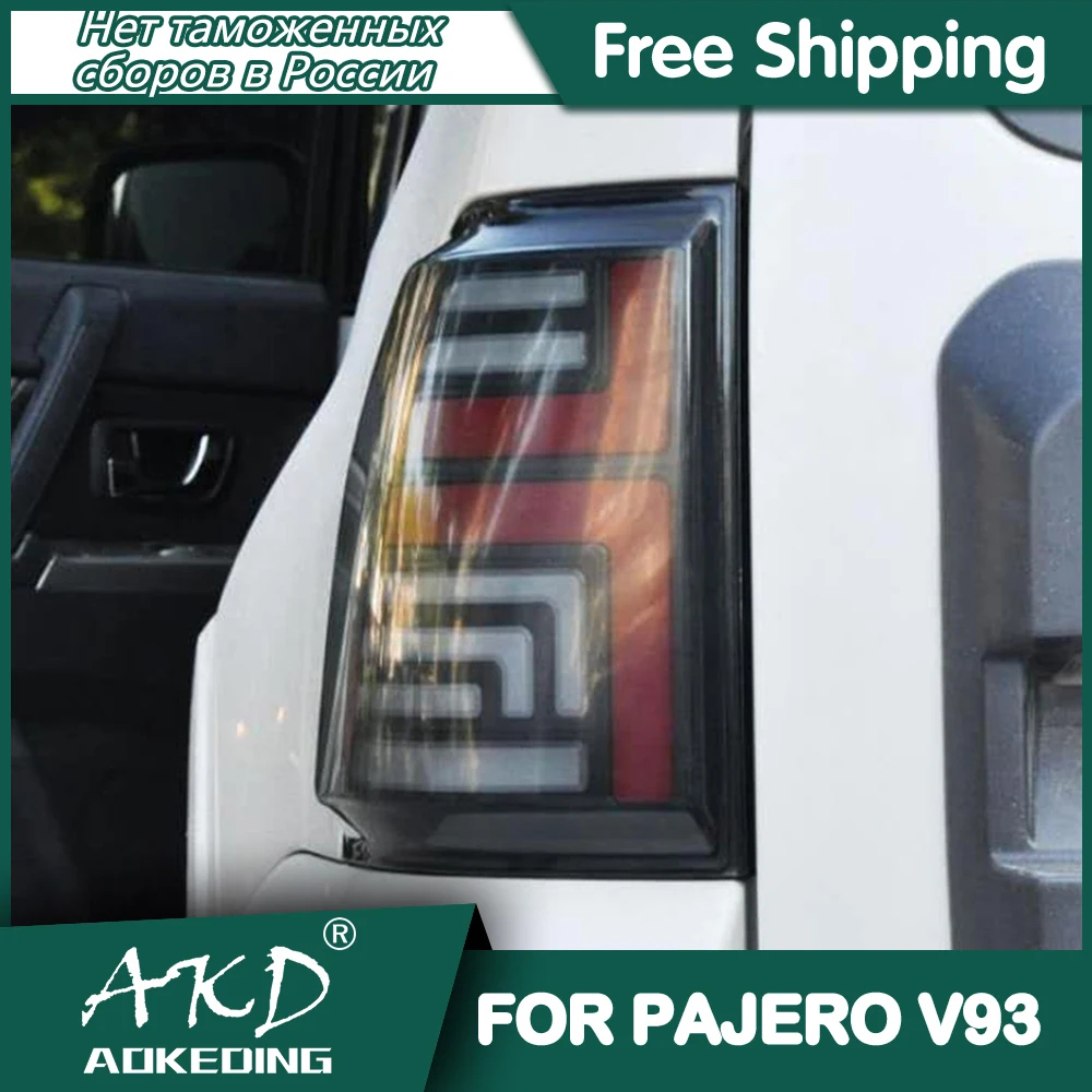 

Car Styling Taillights for Pajero V93 V97 LED Tail Light 2006-2020 Tail Lamp DRL Rear Turn Signal Automotive Accessories