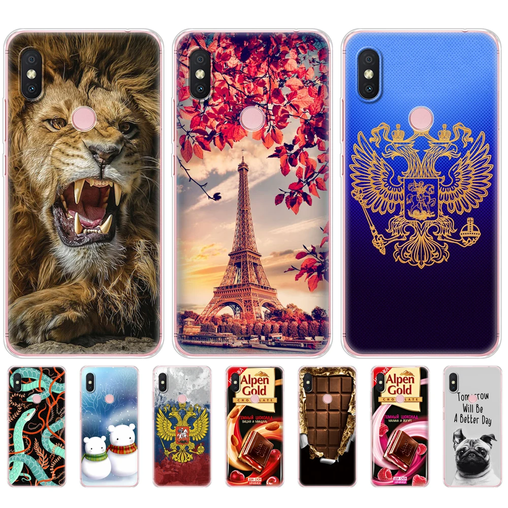 Силиконовый чехол для Xiaomi Redmi S2 Y2 задняя крышка телефона бампер Hongmi мягкий ТПУ с