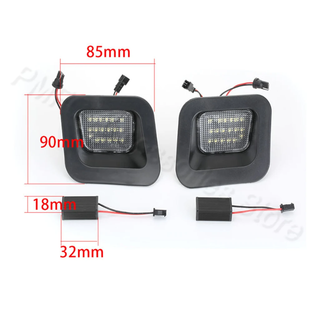 PMFC 2 шт. Подсветка регистрационного номера номер светодиодный лампы Задний