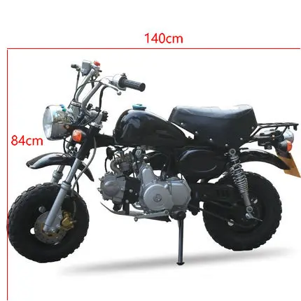 100cc одиночный цилиндр 80 км/ч топлива Ретро Скутер Досуг место автомобиль дети внедорожные взрослых бензин Высокая гонка двухколесный - Цвет: Зеленый