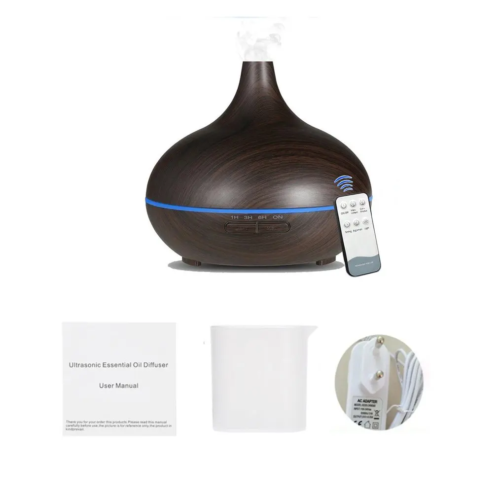 

550ml Remote Control Aroma Air Humidifier Essential Oil Diffuser Aromatherapy Electric Ultrasonic Cool Mist Maker Aroma Lamp