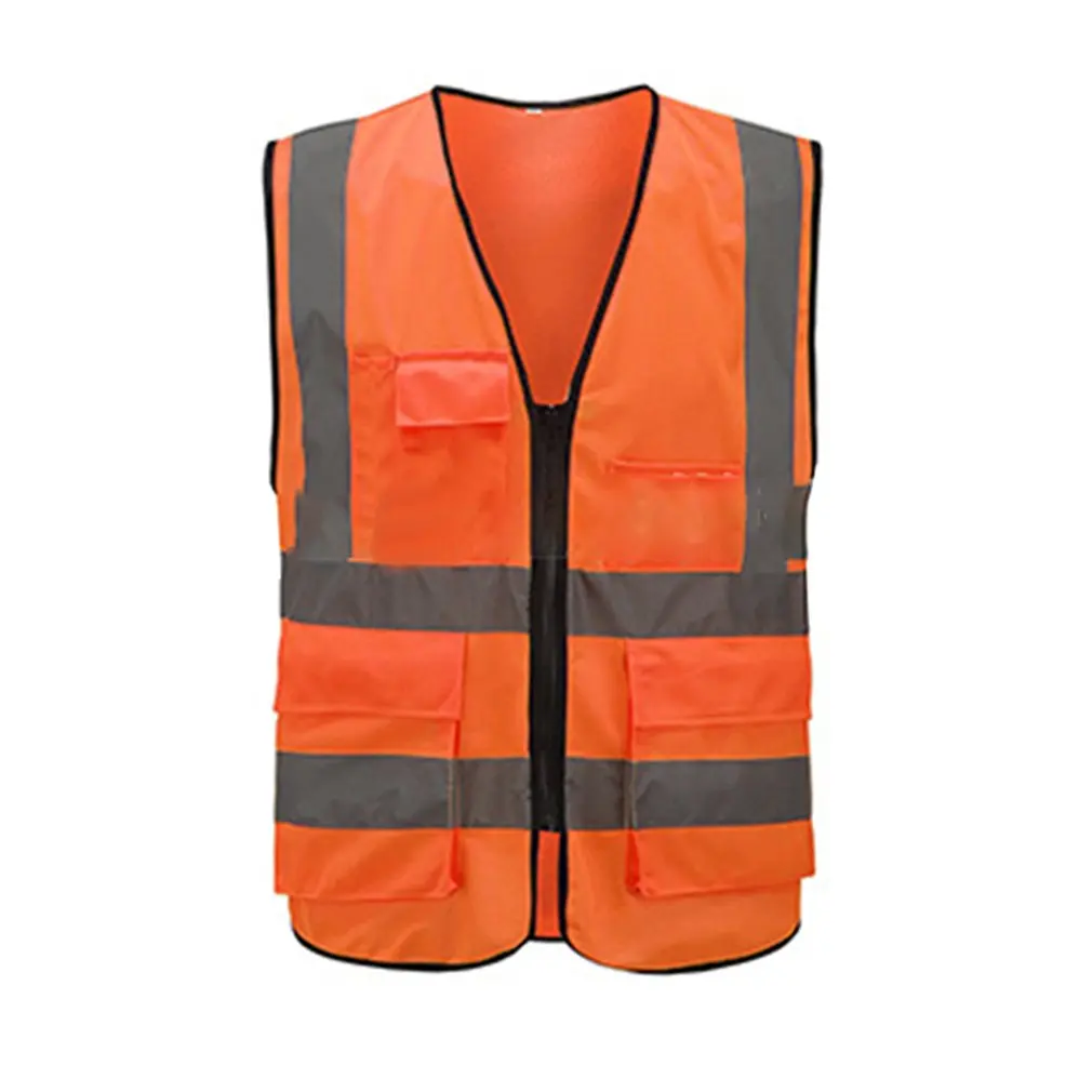 

Multi-pocket reflective vest Cycling traffic vest Neutral Sleeveless Sanitation work reflective clothing