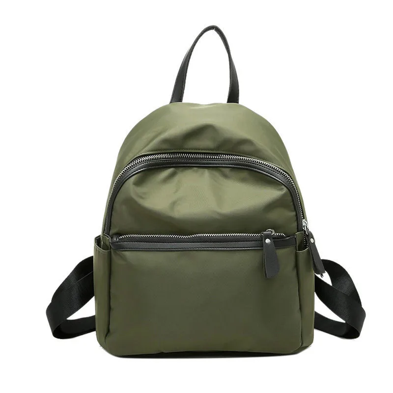

Green Oxford Backpack Women Black Waterproof Nylon School Bags for Teenage Girls Fashion Outdoor Travel Tote Backpacknew
