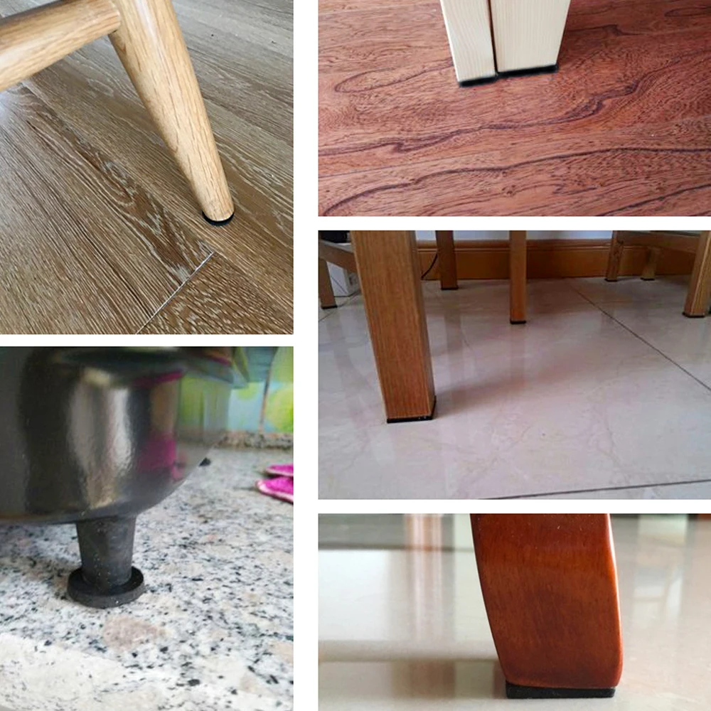 

Self-stick Furniture Pads - 276 Pieces Multi Size Table Chair Leg Covers, Anti-slip EVA Floor Protectors For Home Black