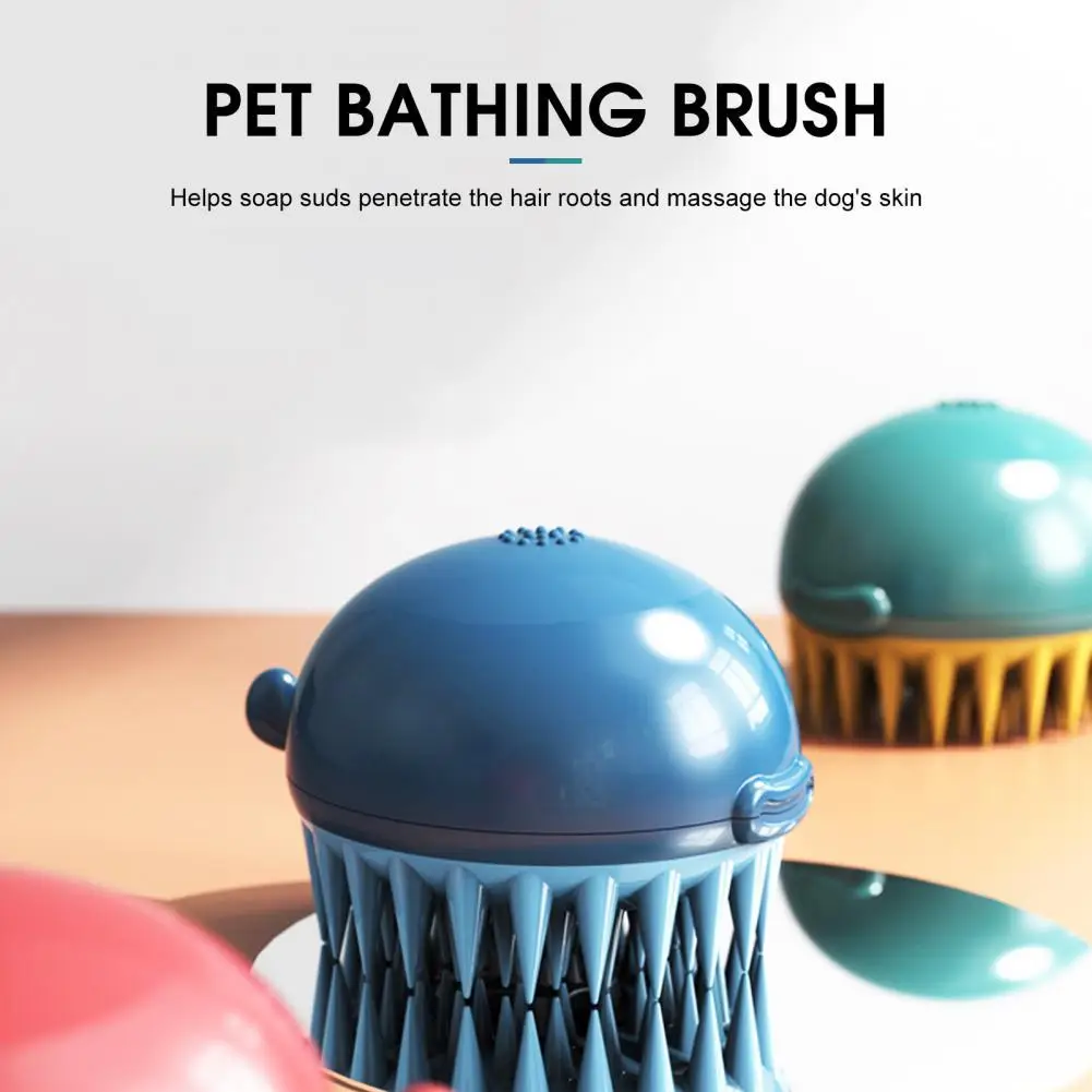 Pet Cleaning Brush Widely Applied Cat Bath Brush Portable Quick Foaming Useful Shampoo Dispenser Storage Massage Brush