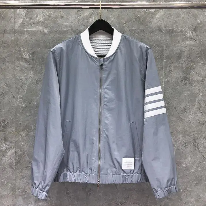 Мужская приталенная куртка TB THOM модная спортивная бейсбольная форма с круглым