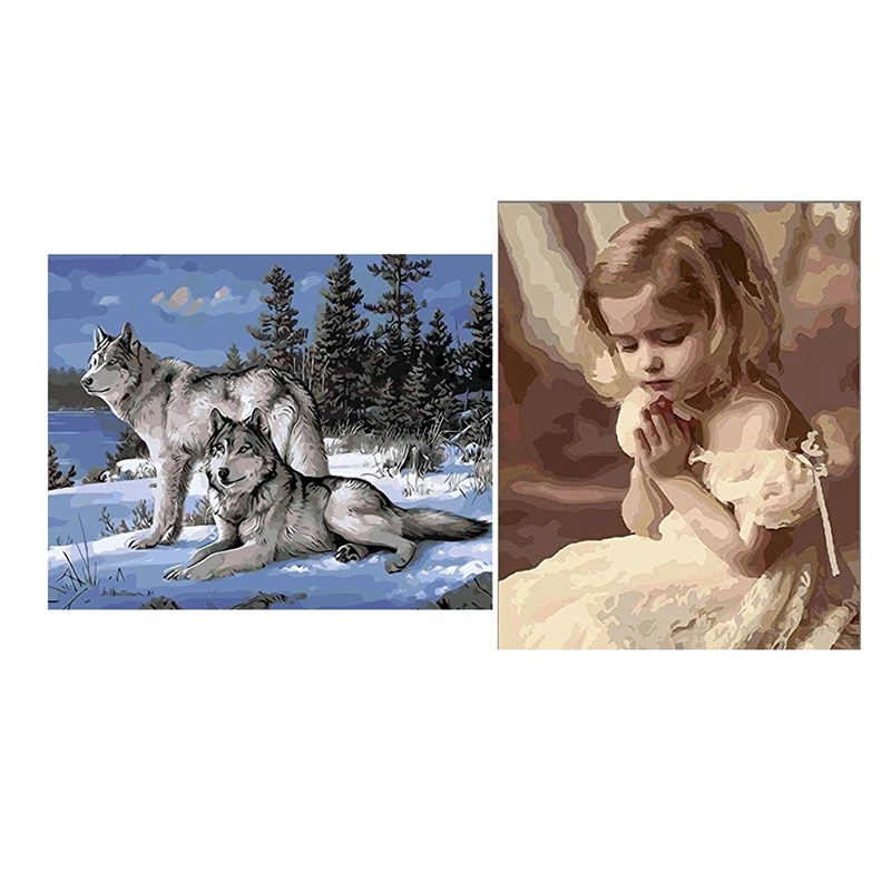 Масляная краска по номерам сделай сам 16x20 дюймов|Визитки| |