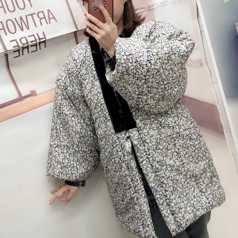 

Winter Haori Japanese Traditional Cardigan Kimono Japan Warm Yukata Kimonos Womens Cotton Coat 3A007