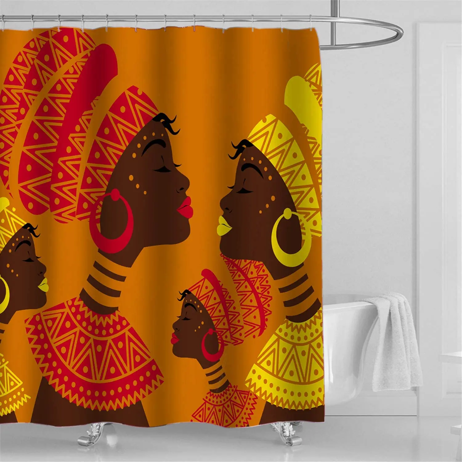 АФРИКАНСКАЯ ДЕВУШКА от Ho Me Lili душевая занавеска для афро фестиваля наборы тканей