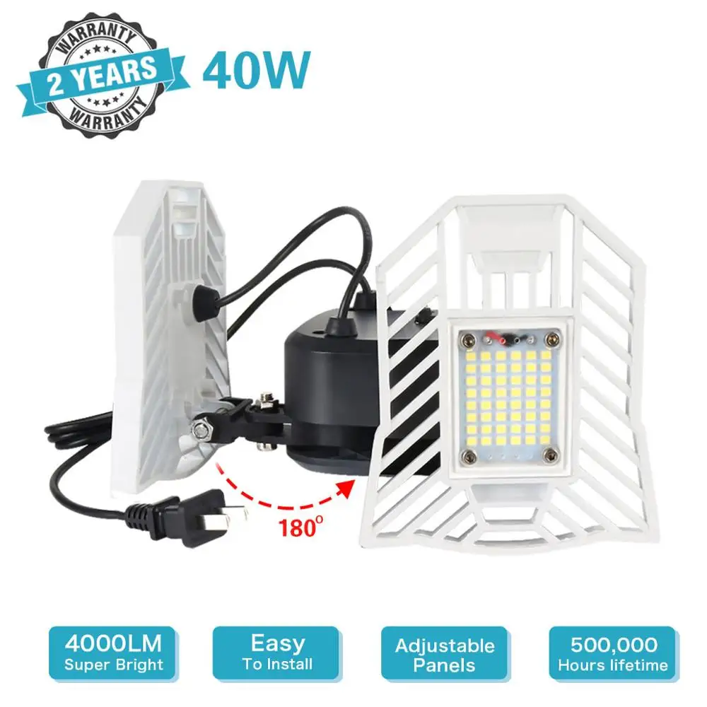 40 Вт светодиодный свет работы 6000LM IP65 Водонепроницаемый поворотный три LED SMD лампа