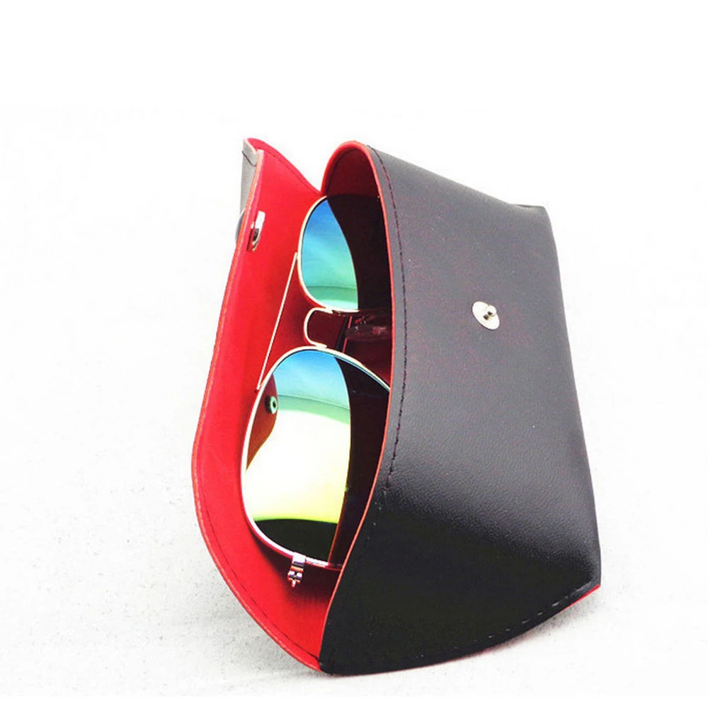 

New Durable PU Leather Glasses Case Top Quality Vintae Sunglasses Eyeglasses Storage Holder Eyewear Glasses Simple Box