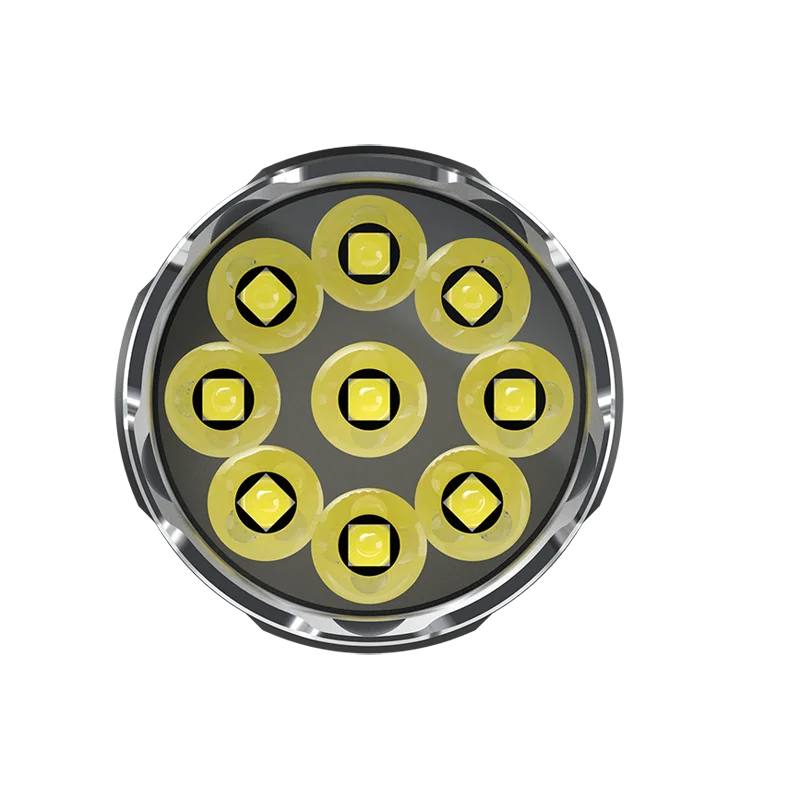 9500 люмен NITECORE TM9K 9 x CREE XP L HD V6 LED ультракомпактный тактический фонарик со