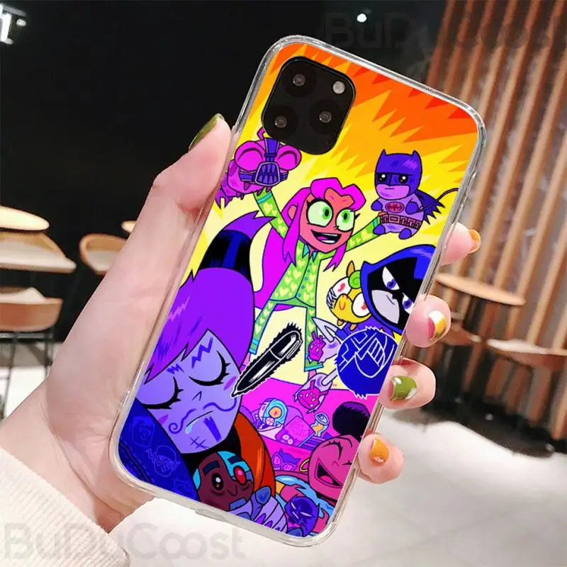 

Teen Titans Go cartoon Phone Case for iPhone 8 7 6 6S Plus X 5S SE 2020 XR 11 pro XS MAX 12 12Mini