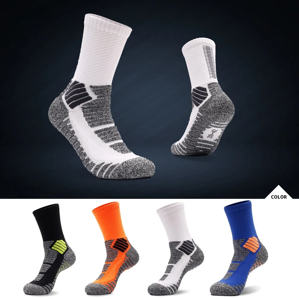 

1 pcs Elite Compression Basketball Socks with Thick Towel Bottom Breathable Football Training Socks