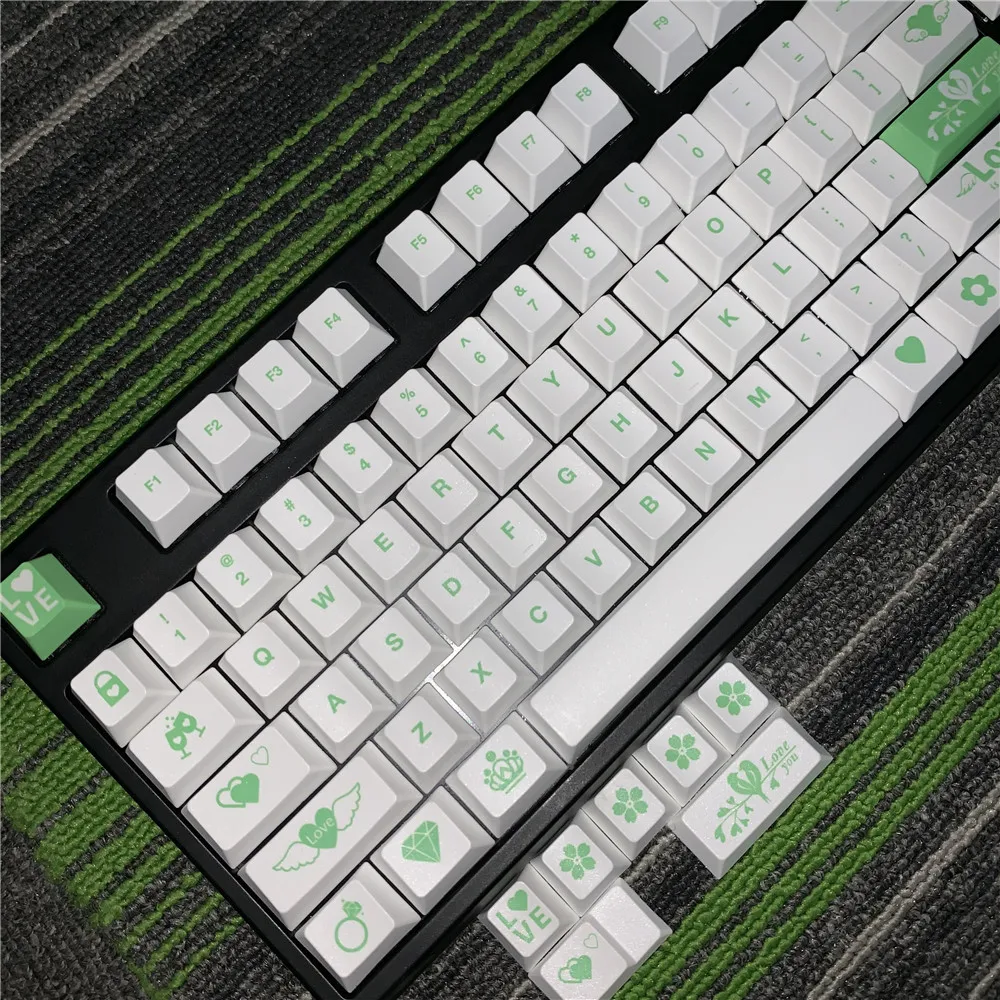 Любовь клавишные колпачки из ПБТ полный Наборы/краситель подкровать keycap/механическая клавиатура Pbt вишня профиль