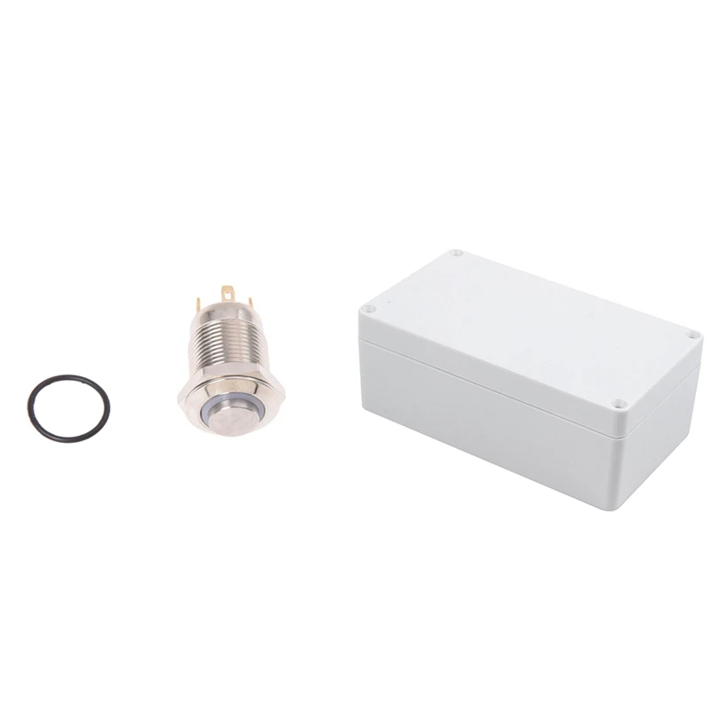 1 шт. 3 в кнопочный переключатель дверной звонок синий светодиодный 12 мм и ABS