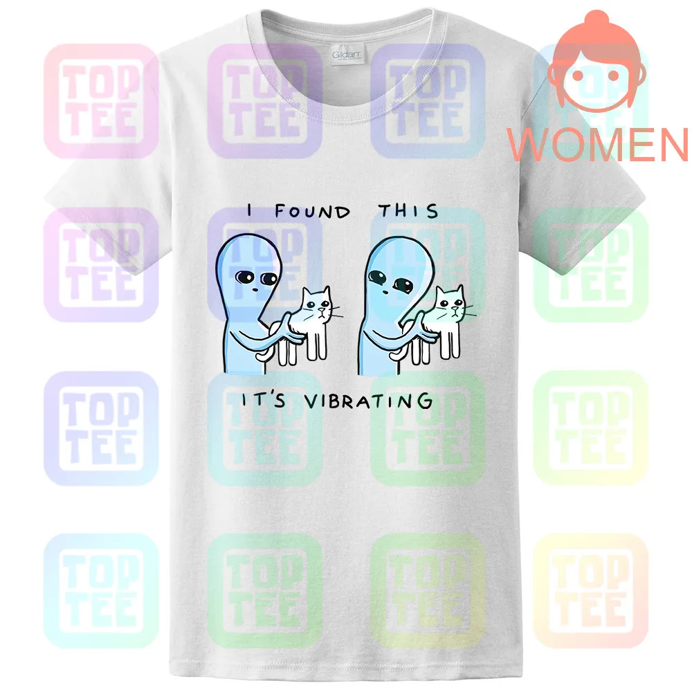 Women-White Я нашел это Вибрационный T рубашка - Цвет: Women-White