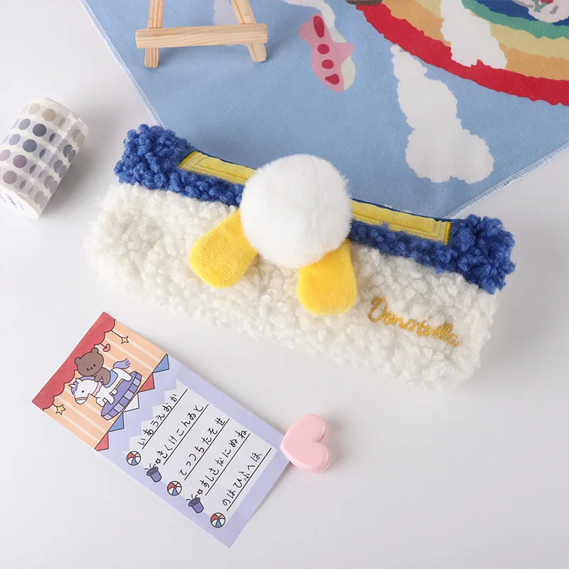 

Girl ins plush super cute cartoon animals of the large capacity pen boxes student pencil-box