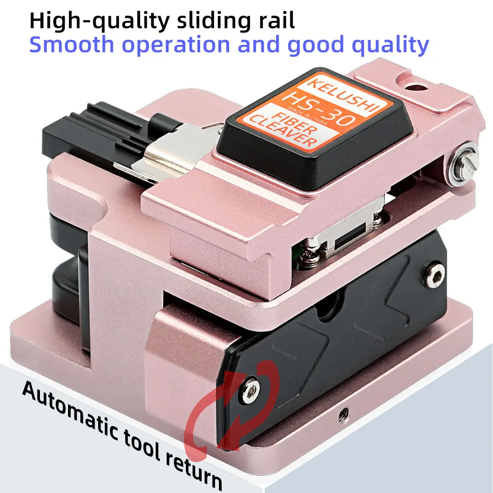 HS-30 fiber cleaver knife high quality tungsten steel blade 24-side automatic return knife with detachable waste fiber box