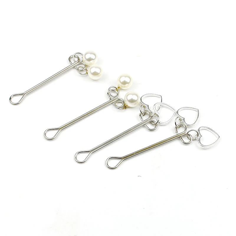 1 пара металлические зажимы для сосков в форме сердца