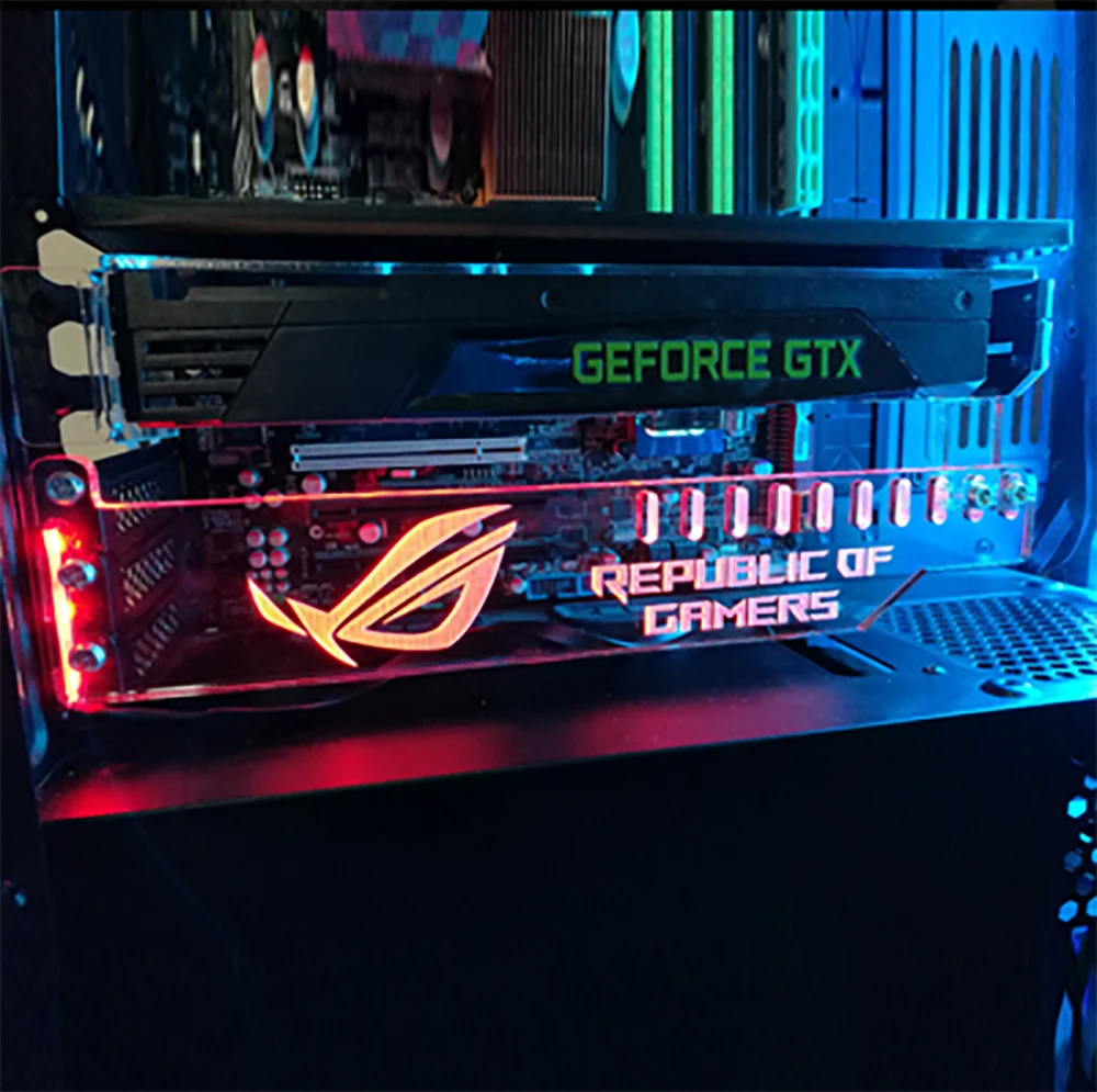 Универсальная подсветка для видеокарты RGB AURA GPU защита от изгиба рамка ПК MSI GIGABYTE