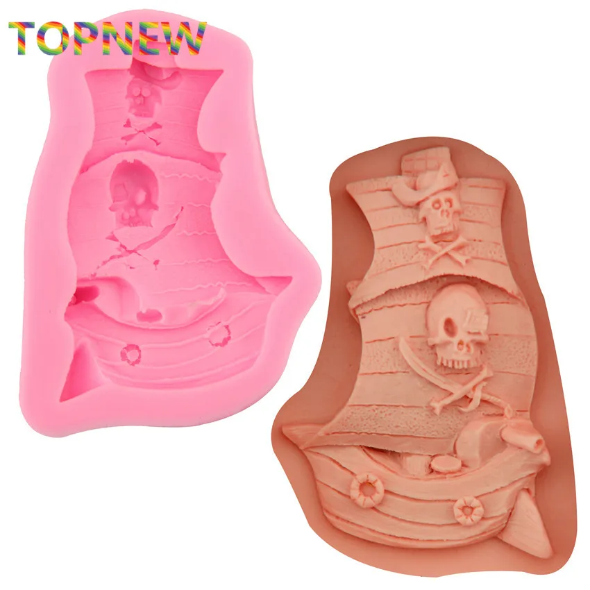 Силиконовая форма для пиратского корабля сделай сам модель викингов шоколада