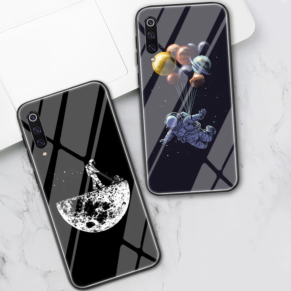 

Astronaut Phone Case For Xiaomi Redmi Note 10 8 9 7 Pro T Mi Note 11 10 9 9T 10T Pro Lite A3 Poco X3 F3 M3 Tempered Glass Fundas