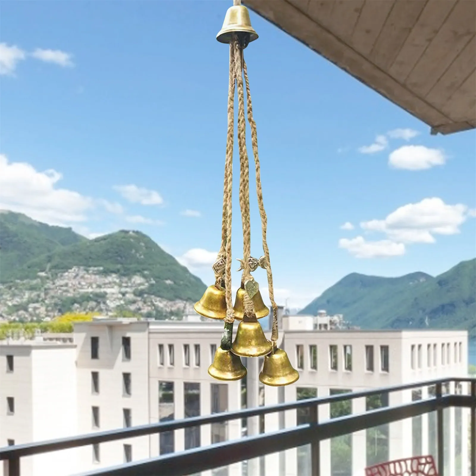 Blessing Bells Evil Spirit Wind Chimes Witch Bell Door Charm Witchcraft Decoration Wall Hanging | Дом и сад