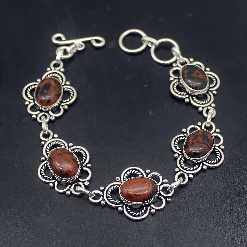 

Elegant Natural Sea Sediment Charms Bracelets For Women 8.25 inch HD164
