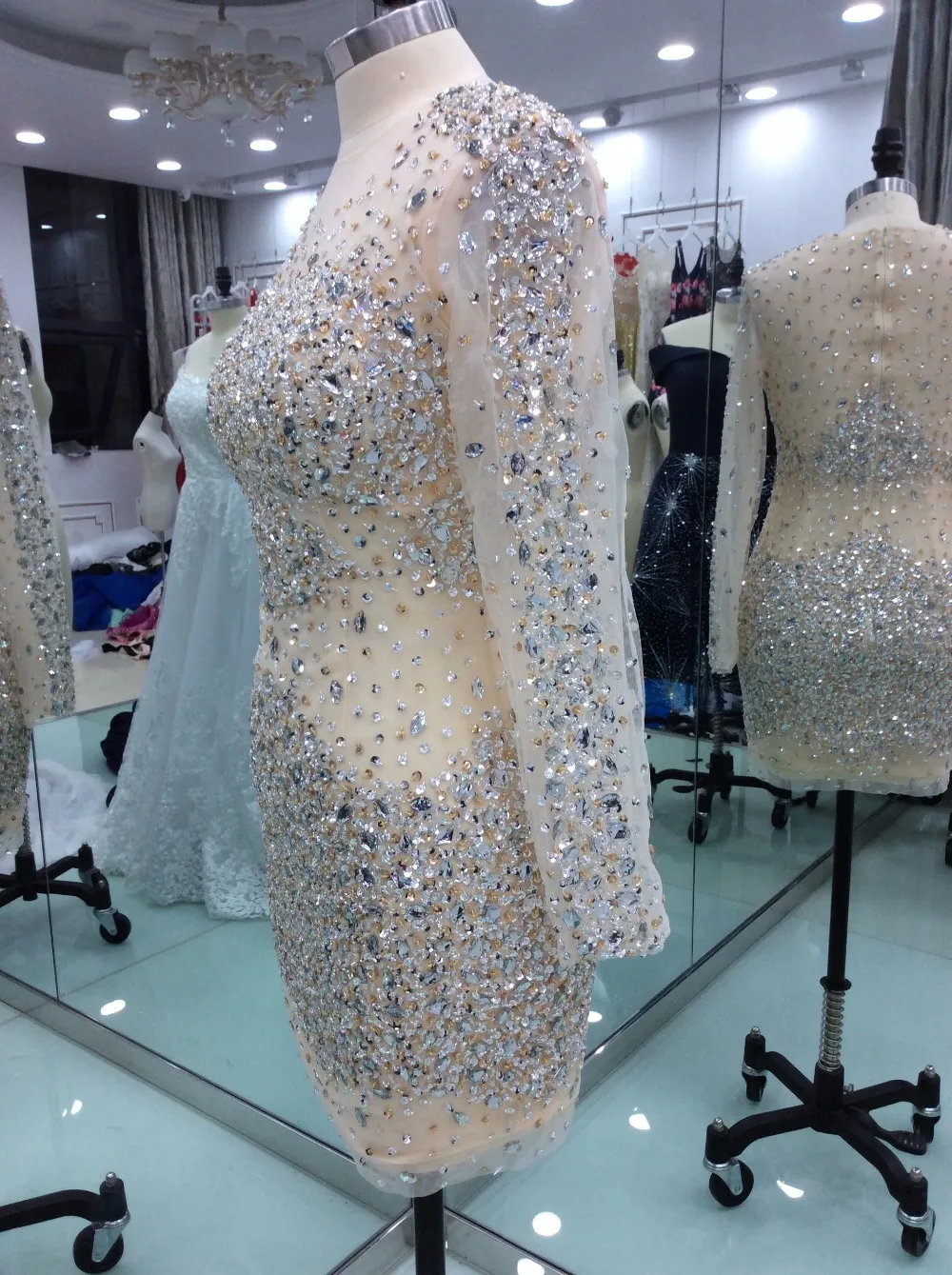 Сексуальное мини платье Короткие блестящие платья из органзы для выпускного