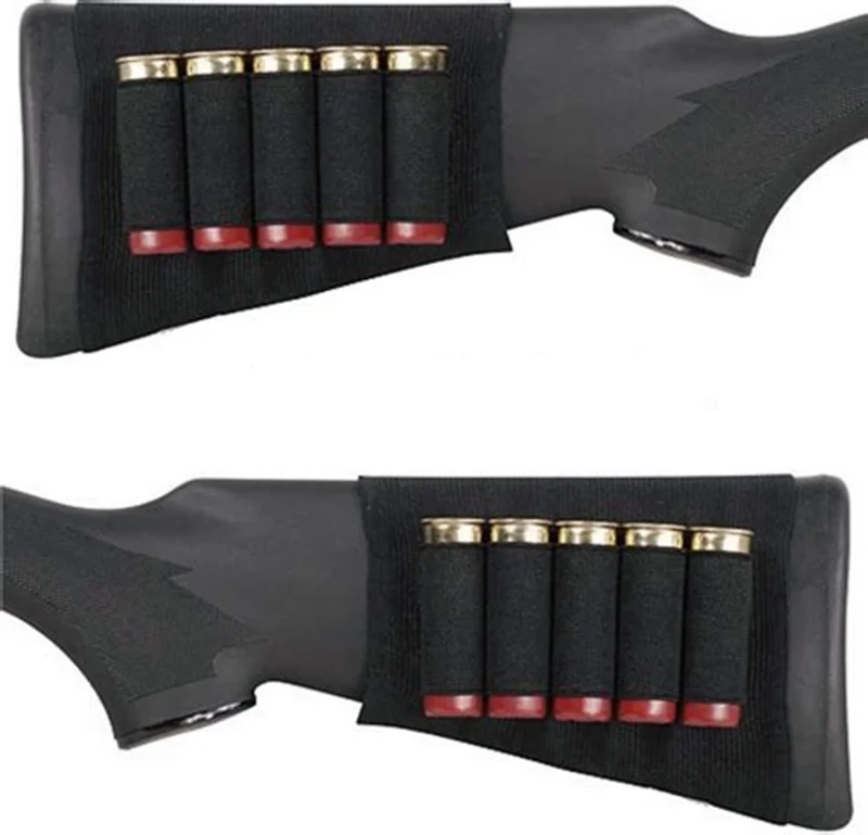 Страйкбол Тактический Buttstock разгрузка в виде ракушки Чехол Держатель картриджа 12 20 Калибр бандаж патроны Военная винтовка пистолет Охота Mag сумка