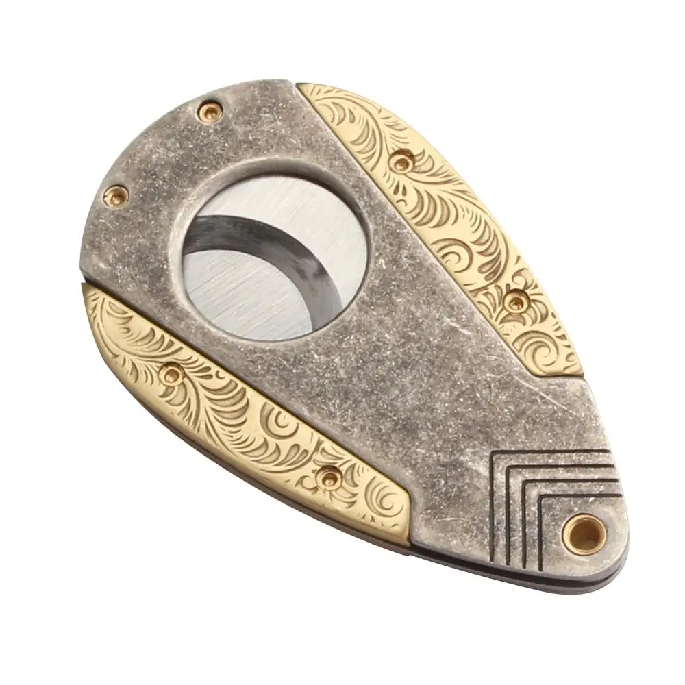 LUBINSKI металлический сигары резак из нержавеющей стали лезвие нож Карманный