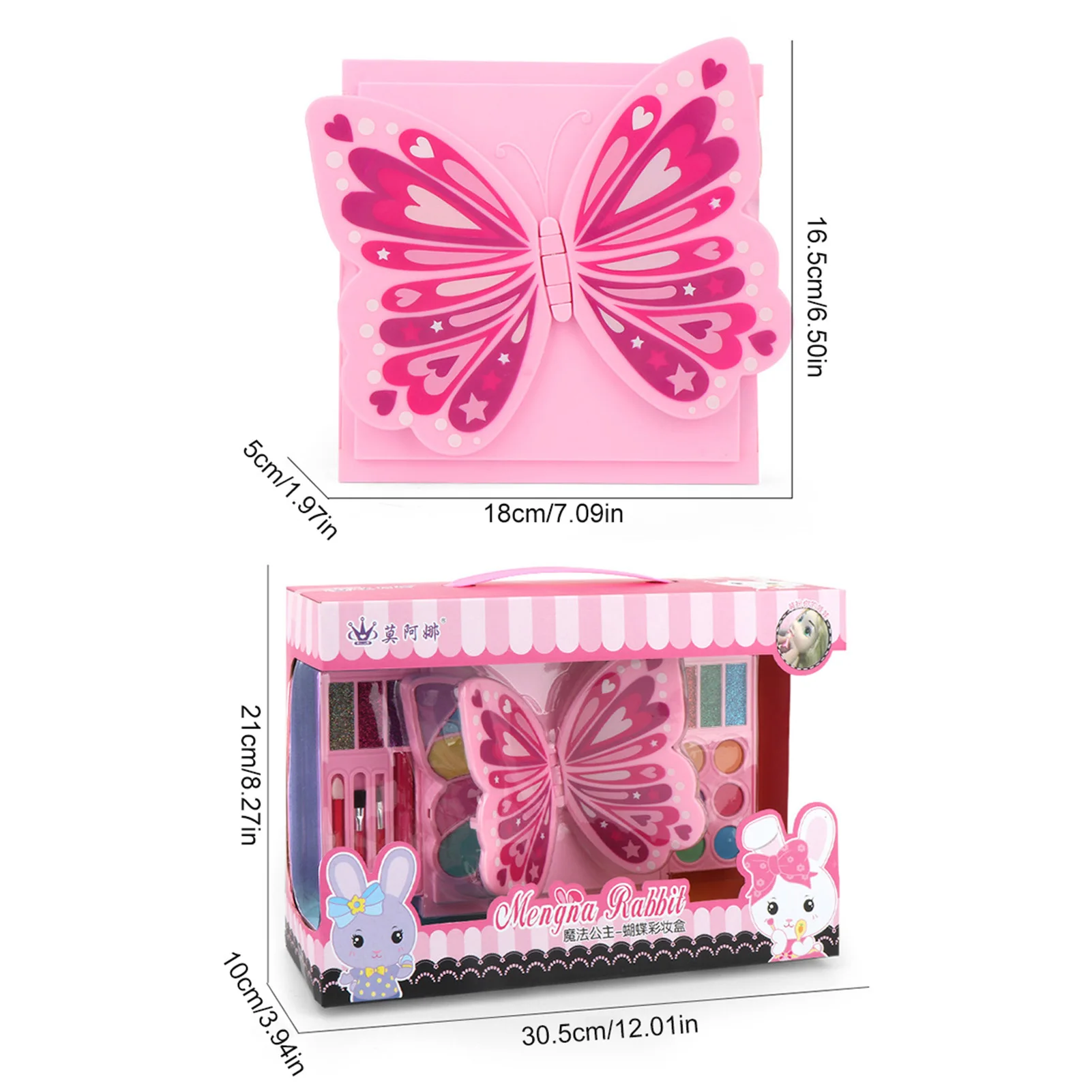 

Children Girl Cosmetics Makeup Kindergarten Show Water-soluble Makeup Nail Polish Lipstick Dress Up Educational Pretend Toy