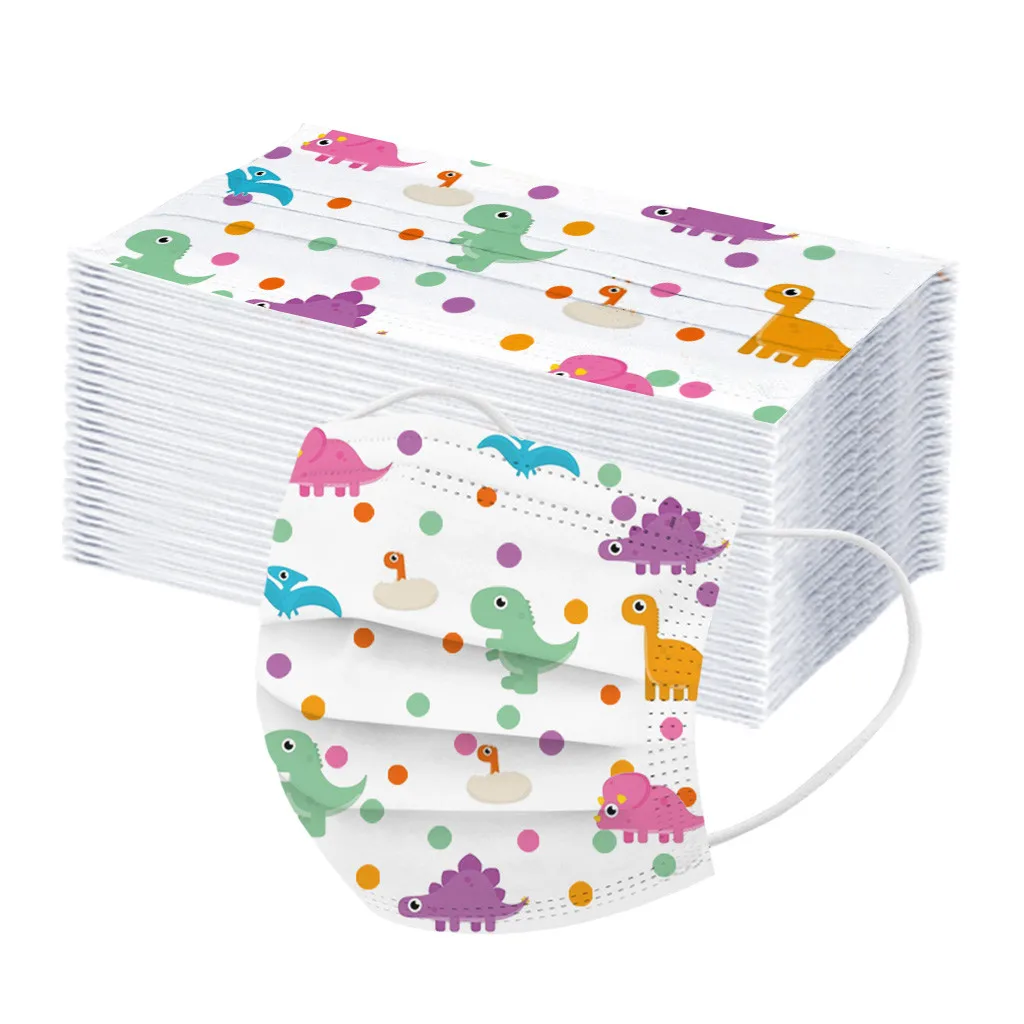 100 шт хлопчатобумажная ткань детские одноразовые лицевые уличные солнцезащитные