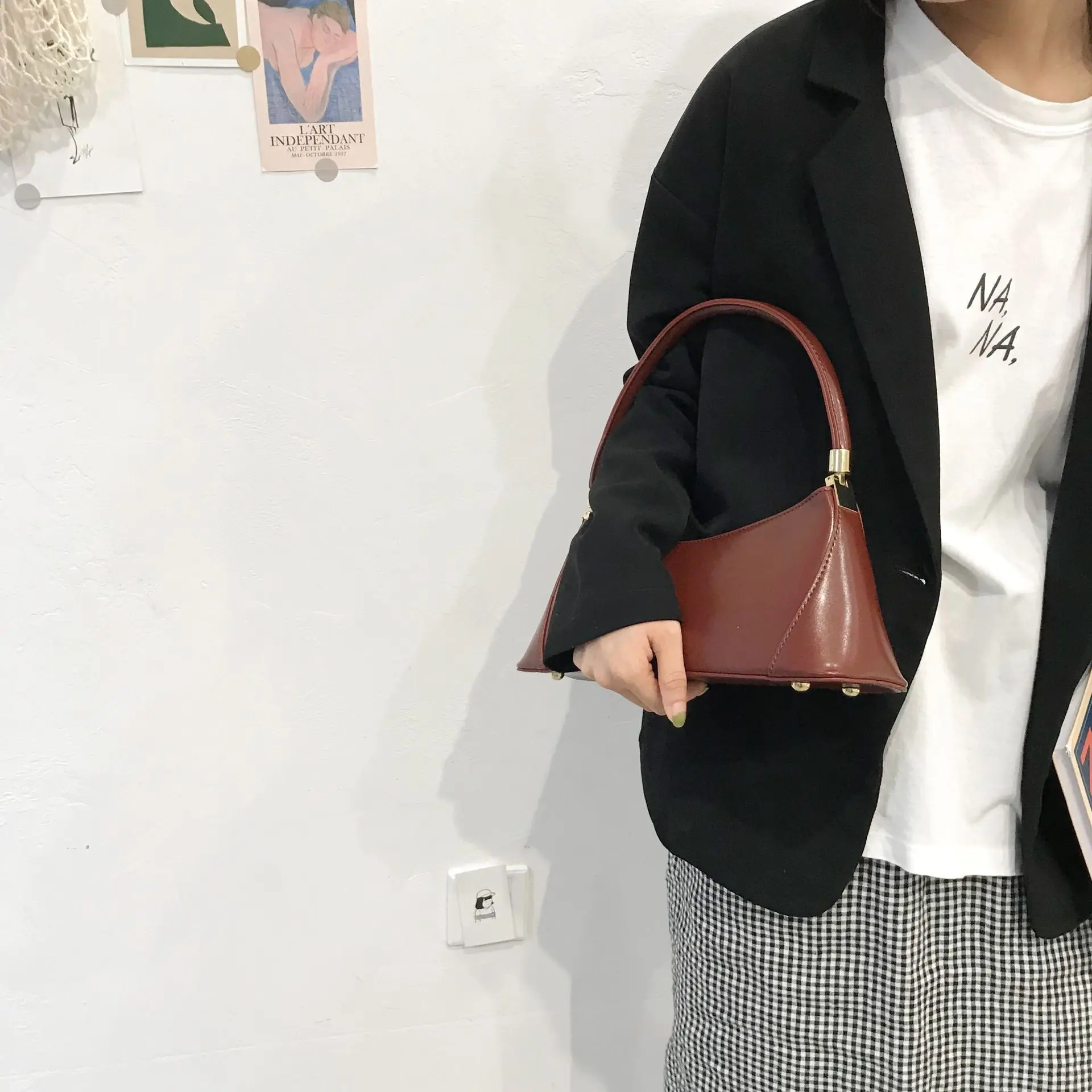 Jollque Ретро стиль кожаные сумки через плечо для женщин 2019 роскошные кошелек