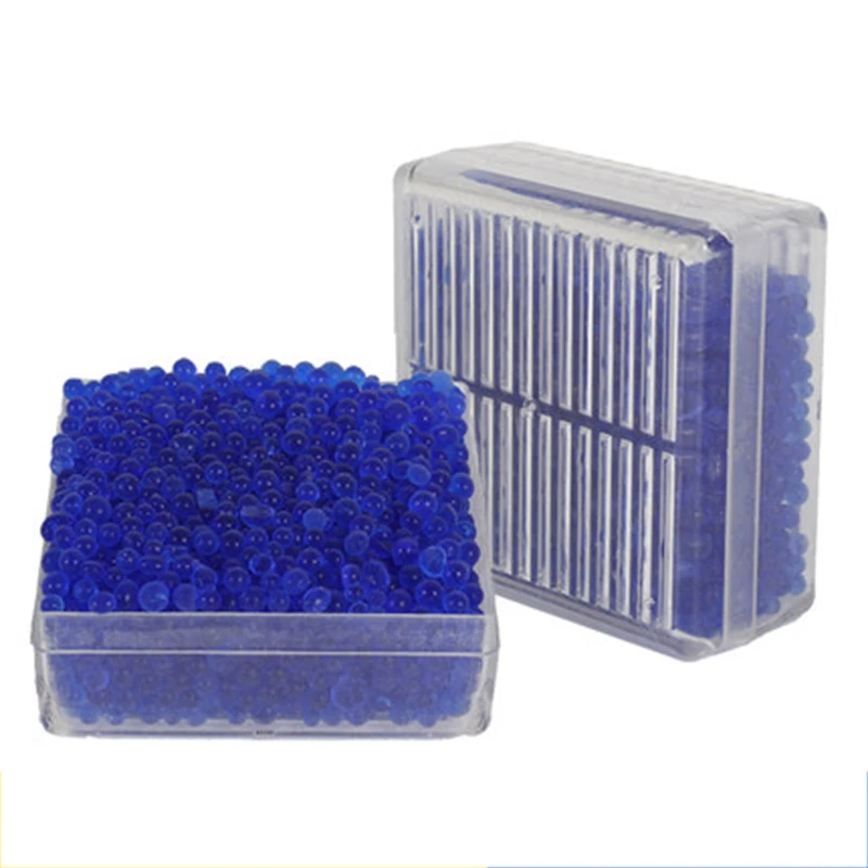 

Silica Gel Box 1pc Reusable White Orange Blue Silicagel Moisture Absorber Absorbent Desiccant Box Color Changing Indicating