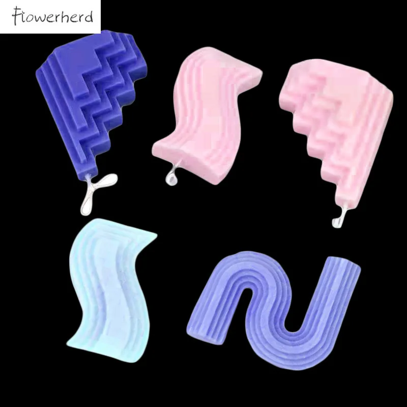 

Geometric Candle Silicone Mold DIY Resin Mold Soap Mould Wedding Atmosphere Aromatherapy Candle Molds for Candle Making