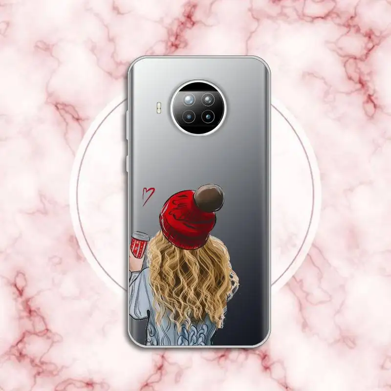 

Girlfriends Girls Bff Best Friends Forever high quality Phone Case capa Transparent for Xiaomi Redmi note 10 t 8 9 pro lite 11