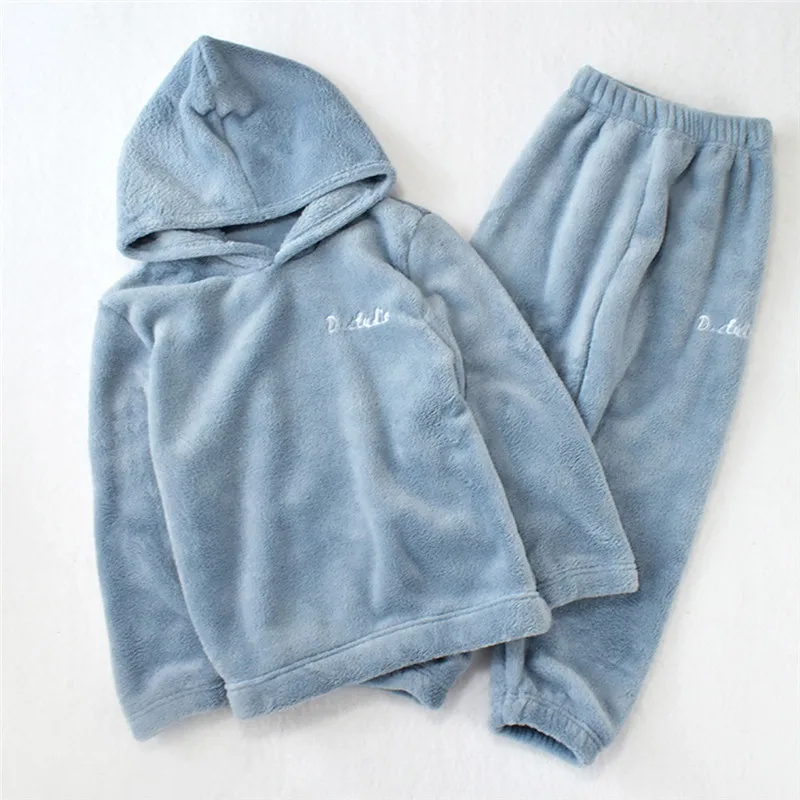 Детские зимние пижамы детские с длинным рукавом для маленьких мальчиков и