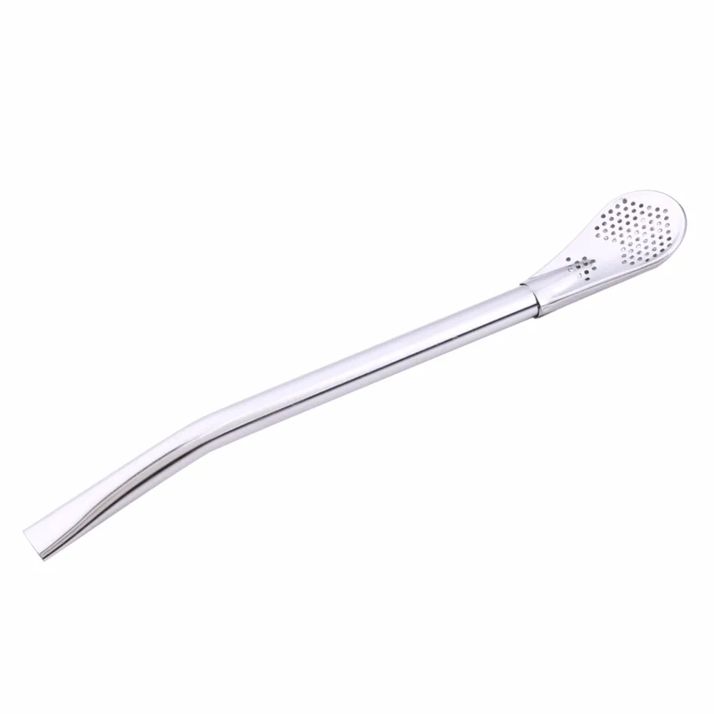 

Stainless Steel Drinking Straw Spoon Tea Filter Mate Tea Straws Gourd Reusable Tea Tools Washable Bar Accessories