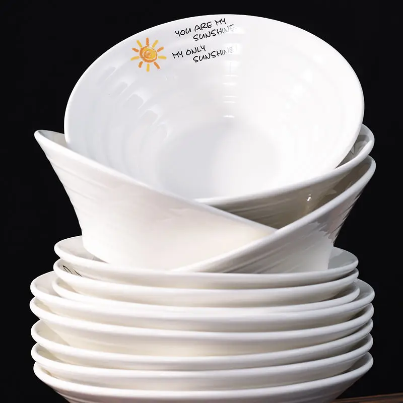 Миска Для рамен из говядины миска для лапши быстрого приготовления супа большая