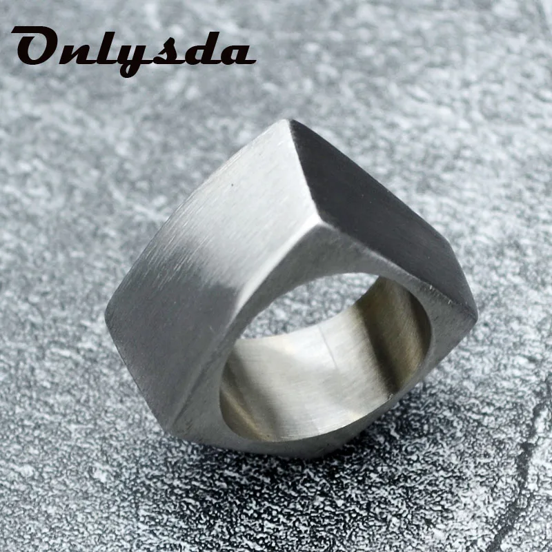 Onlysda Stainless Steel Viking Ring vintage Hammer retro punk jewelry finger man Love Jewelry Gift Wholesale OSR194