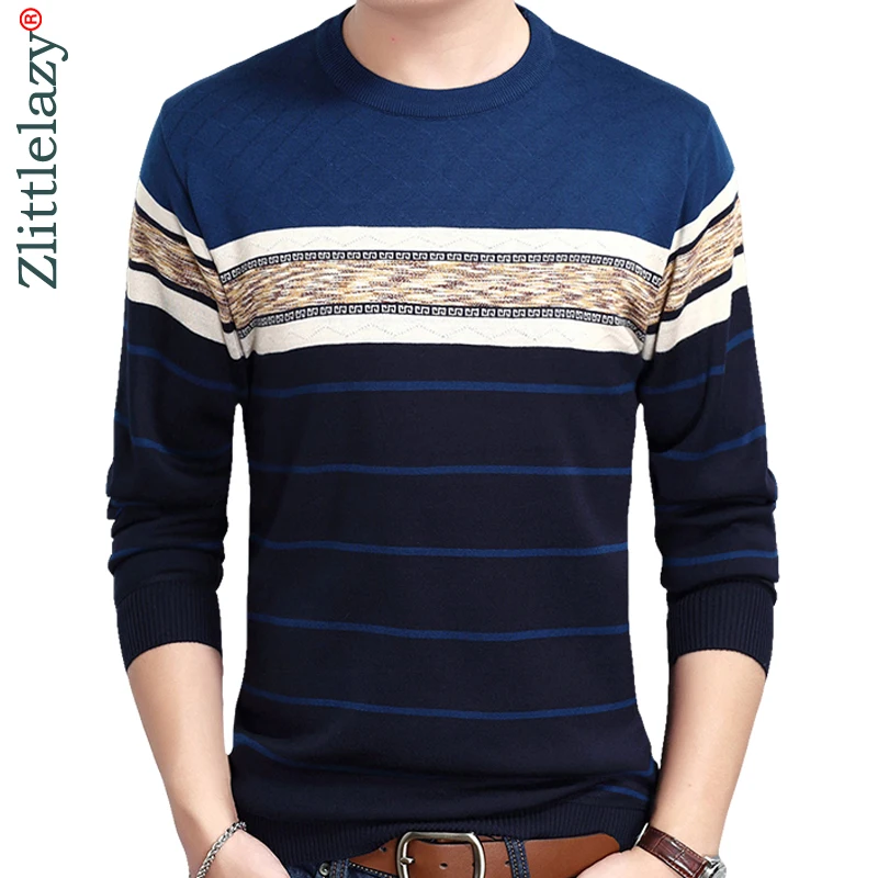 2019 designer pullover striped men sweater mensthin jersey knitted sweaters mens wear slim fit knitwear fashion clothing 10014 | Мужская