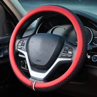 fashion leather steering wheel cover 38cm universal steering wheel protective cover for suv truck car interior accessories