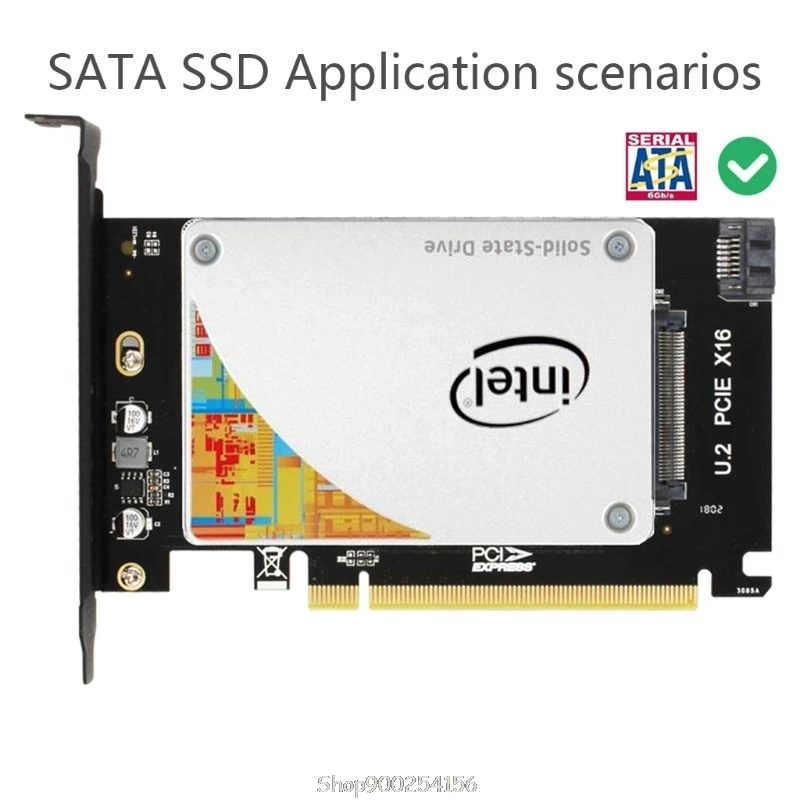 

PCI-E Riser 3.0 4X X16 to U.2 SFF-8639 Adapter NVMe PCIe SSD PCI-e to Card M.2 2.5' SSD to PCI-EX16 N05 20 Dropship